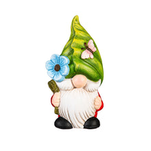 Load image into Gallery viewer, Terracotta Gnome With Leaf Head Statue, 3 Assorted