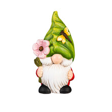 Load image into Gallery viewer, Terracotta Gnome With Leaf Head Statue, 3 Assorted