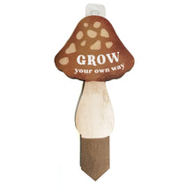 Load image into Gallery viewer, Mushroom Sign Plant Pick, S/12