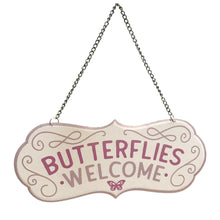 Load image into Gallery viewer, Metal Hanging Welcome Garden Sign