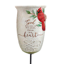 Load image into Gallery viewer, Cardinal Vase Garden Stake, 3 Asst