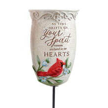 Load image into Gallery viewer, Cardinal Vase Garden Stake, 3 Asst