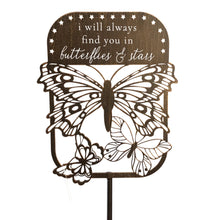 Load image into Gallery viewer, Laser Cut Butterfly Garden Stake, 2 Asst. Styles