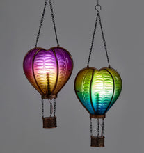 Load image into Gallery viewer, Hanging Hot Air Balloon Solar Lantern, 3 Ast