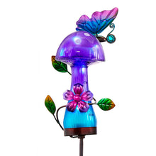 Load image into Gallery viewer, Solar Mushroom Stake, 3 Asst