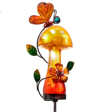 Load image into Gallery viewer, Solar Mushroom Stake, 3 Asst