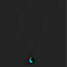 Load image into Gallery viewer, Necklace, Sky Light, Gold, Waning Crescent, 3D