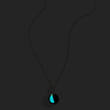 Load image into Gallery viewer, Necklace, Sky Light, Gold, Waning Gibbous, 4D