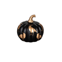 Load image into Gallery viewer, Decor, Black, Glass Pumpkin, 3 Assorted