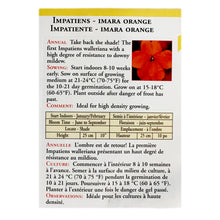 Load image into Gallery viewer, Impatiens - Imara Orange Seeds, OSC