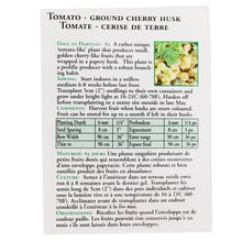 Load image into Gallery viewer, Tomato -Ground Cherry Husk Seeds, OSC
