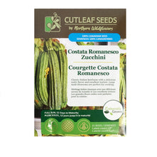 Load image into Gallery viewer, Zucchini - Costata Romanesco Seeds, NW