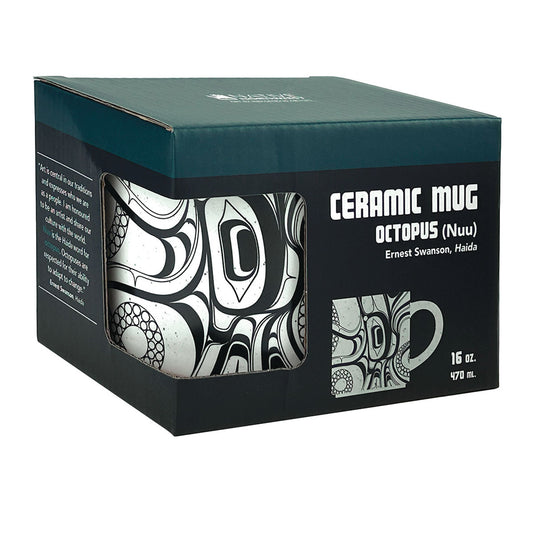 Ceramic Mug, Octopus, 16oz
