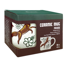 Load image into Gallery viewer, Ceramic Mug, Foxes, 16oz