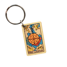 Load image into Gallery viewer, Wooden Tarrot Card Keychain