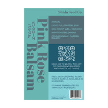 Load image into Gallery viewer, Pink Rose Balsam - Seeds,