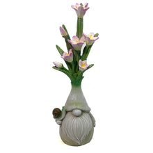 Load image into Gallery viewer, Decor 10in Gnomes with Flowers Assorted