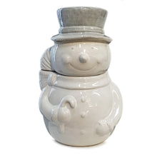 Load image into Gallery viewer, Ceramic Christmas Snowman Cookie Jar