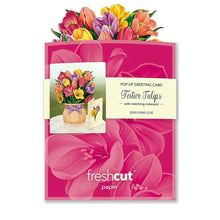 Load image into Gallery viewer, Festive Tulips, 3D, Pop-Up Card