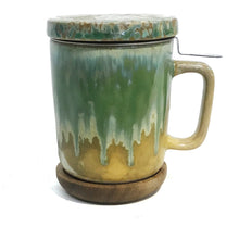 Load image into Gallery viewer, Stoneware Mug 10oz, W/ Strainer