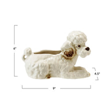 Load image into Gallery viewer, Planter, Stoneware Poodle