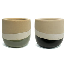 Load image into Gallery viewer, Pot, 6in, Stoneware Tri-Color, 2 Asst