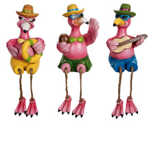 Load image into Gallery viewer, Dangly Long Legged Flamingo Shelf Sitter, 3Ast
