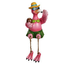 Load image into Gallery viewer, Dangly Long Legged Flamingo Shelf Sitter, 3Ast