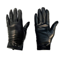 Load image into Gallery viewer, Leather Gloves W/ Oval Embelishment