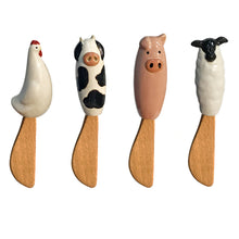 Load image into Gallery viewer, Farm Character Cheese Spreader, 4 Styles