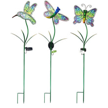 Load image into Gallery viewer, Garden Stake, Solar, Mosaic Critters, Assorted
