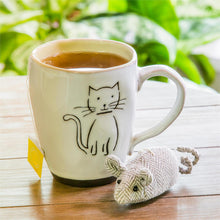 Load image into Gallery viewer, Ceramic Cup Gift Set w/ Cat Toy, 16oz