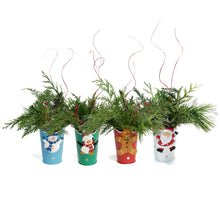 Load image into Gallery viewer, Christmas Planter, Tin, Holiday Friends
