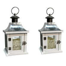 Load image into Gallery viewer, Lantern with LED Candle, Memorial, 2 Asst