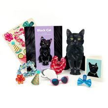 Load image into Gallery viewer, Black Cat 3D, Pop-Up Card