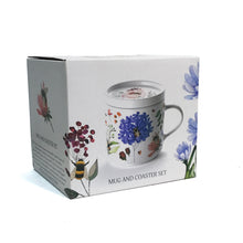 Load image into Gallery viewer, Porcelain Mug W/ Coaster Lid, Nectar Meadows