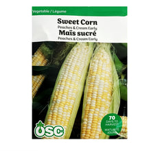 Load image into Gallery viewer, Sweet Corn - Peaches & Cream Seeds, OSC Pack