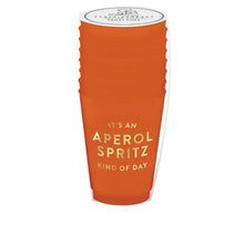 Load image into Gallery viewer, Plastic Frost Cup, 16oz, Aperol Spritz, 8 Pack