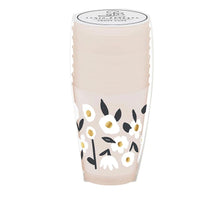 Load image into Gallery viewer, Plastic Frost Cup, 16oz, Floral, 8 Pack