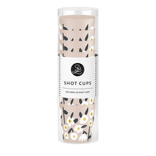 Load image into Gallery viewer, Plastic Frost Shot Glass, 2oz, Floral, 10 Pack