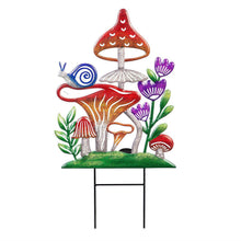 Load image into Gallery viewer, Solar Mushrooms Garden Stake, 28in, Assorted