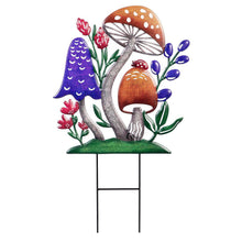 Load image into Gallery viewer, Solar Mushrooms Garden Stake, 28in, Assorted