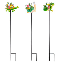 Load image into Gallery viewer, Garden Stake, Metal, 35in, Garden Friends