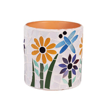 Load image into Gallery viewer, Pot, Ceramic, 4in, Floral Mosaic, 2 Assorted
