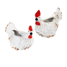 Load image into Gallery viewer, Pot, Ceramic, 4in, Hens, 2 Assorted