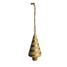 Load image into Gallery viewer, Ornament, Wood, Gold Trees, 2 Assorted