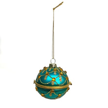 Load image into Gallery viewer, Ornament, Teal/Gold KeepSake, 2 Assorted