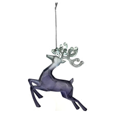 Load image into Gallery viewer, Ornament, Acrylic, Translucent Blue Reindeer, AST