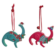 Load image into Gallery viewer, Ornament, Xmas Brachiosaurus, 2Assorted