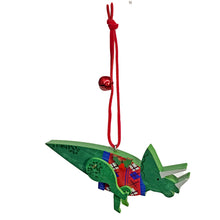Load image into Gallery viewer, Ornament, Xmas Triceratops, ,2 Assorted